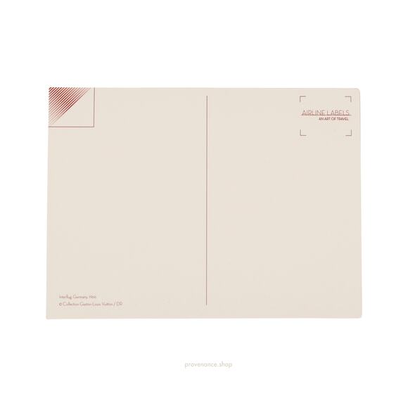 🔴 Louis Vuitton Airline Label Postcard Sticker- INTERFLUG - Picture 2 of 2